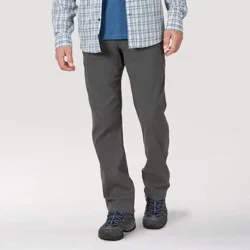 Wrangler Men's ATG Synthetic Straight Utility Pants - Dark Shadow 34x32: Midweight Nylon-Spandex, Zippered Pocket