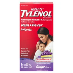 Infants' Tylenol Acetaminophen Liquid Medicine, Grape, 1 Fl. Oz