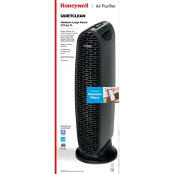 Honeywell Quietclean Tower Air Purifier, Medium-Large Room (170 Sq. Ft), Black, Hfd230b