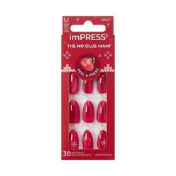 imPRESS Press-On Manicure No Glue Fake Nails - The Cute List - 33ct
