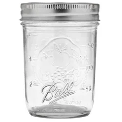 Ball Regular-Mouth Mason Jars, 8 Oz, Set Of 12