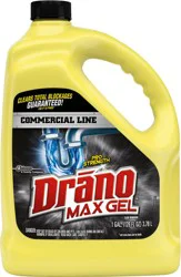 Drano Max Gel Clog Remover, Commercial Line, 128 Oz