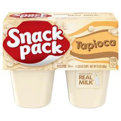 Snack Pack Tapioca Pudding, 4 Count Pudding Cups