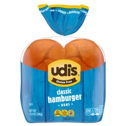 UDIS Udi's Gluten Free Soft & Delicious Classic Hamburger Bun, 10.4 Oz