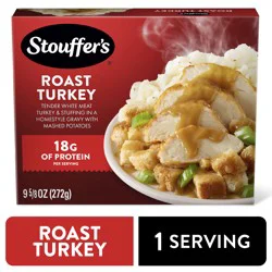 STOUFFERS Stouffer's Roast Turkey Single Serve Frozen Turkey Dinner Single Frozen Meals 9.625 Oz