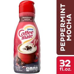 Coffee Mate Peppermint Mocha Flavored Liquid Coffee Creamer 32 Fl Oz.