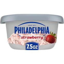 Kraft Philadelphia Strawberry Cream Cheese Spread, 7.5 Oz Tub