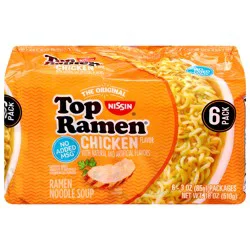 Nissin Top Ramen Chicken 6pk 3 Oz