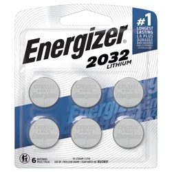 Energizer Battery, Size 2032, 6 pk