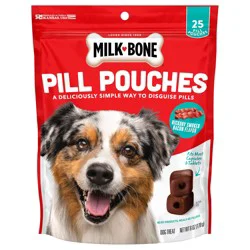 Milk Bone Milk-Bone Pill Pouches Hickory Smoked Bacon Flavor Dog Treats, 6 Oz.
