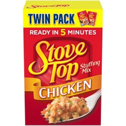 Kraft Stove Top Stuffing Mix For Chicken Twin Pack, 12 Oz Box