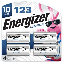 Energizer Photo Lithium Size 123 4 Pack