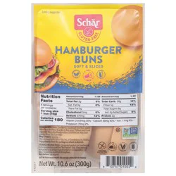 Schar Gf Hamburger Buns 4ct 10oz