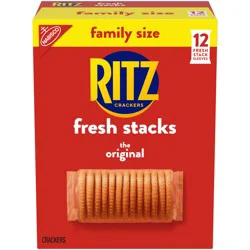 Ritz Fresh Stacks Original Crackers, Travel Snacks, Family Size, 17.8 Oz (12 Multi Snack Packs)