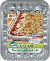 Handi Foil Handi-Foil Eco-Foil Cook-N-Carry Lasagna Foil Pans W/ Lid, 2 Pack