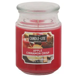 Candle lite Candle-Lite Everyday 18 Oz. Jar Candle With Lid, Apple Cinnamon Crisp