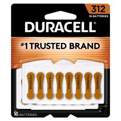 Duracell Zinc Air Zero Mercury Specialty Batteries 312