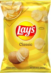 LAYS Lay's Classic Potato Chips, 8 Oz