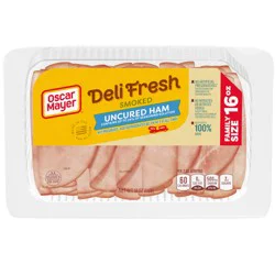 Oscar Mayer Deli Fresh Smoked Uncured Ham, 16 Oz Family Pack