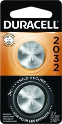 Duracell 2032 Batteries Lithium Coin Button, 2 Pack