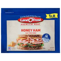 LAND O FROST Land O'frost Premium Lunch Meat Sliced Smoked Honey Ham - 16 Oz